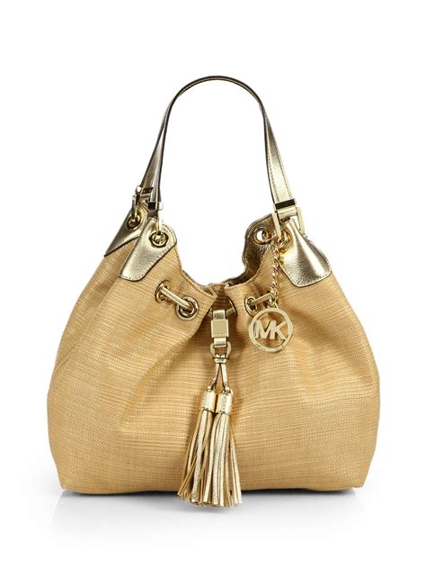 michael kors drawstring shoulder tote|Michael Kors totes.